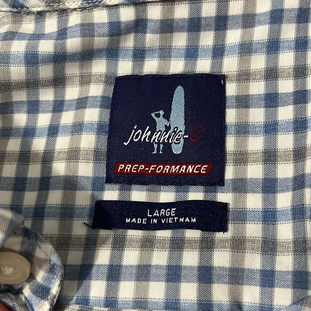 Johnnie-O Prep Formance Button Down Size Large - image 5